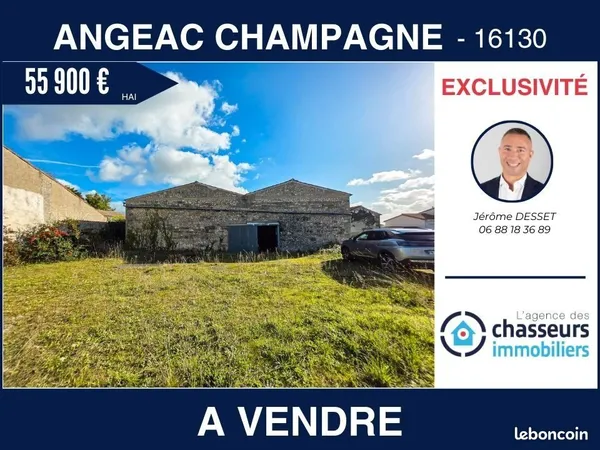 Entrepôt 180 m² Angeac-champagne 