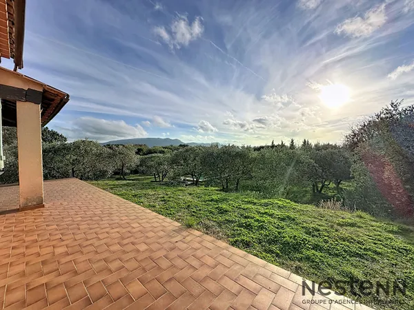 Maison de charme au coeur d'une oliveraie, calme absolu et panorama d'exception 