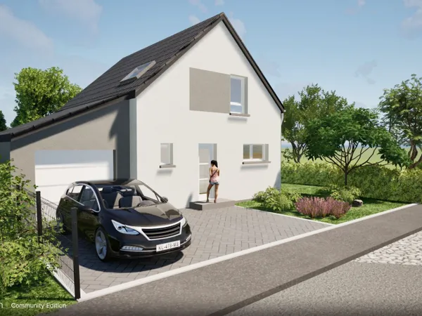 Terrain + maison 95 m² 