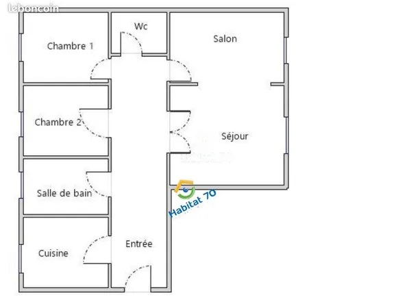 Appartement 4 pièces 80 m² 