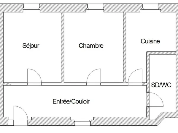 Appartement 2 pièces 32 m² 
