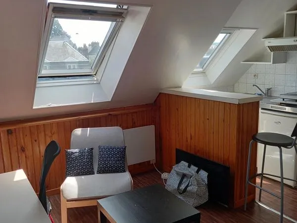 Rouen gare studio mezzanine meublé 