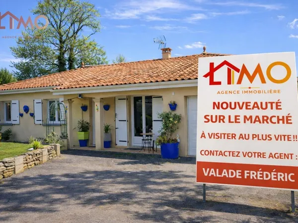 Pavillon de plain-pied composé de 5 pièces 96 M² habitable sur un terrain de 1503 M² 