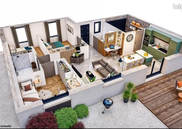 Maison 5 pièces 73 m² 