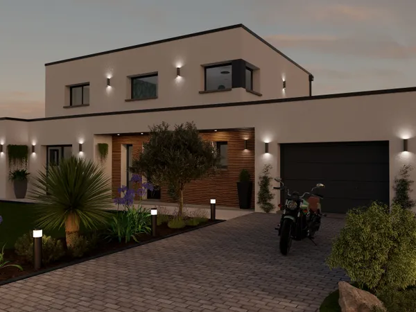 Terrain + maison 172 m² 