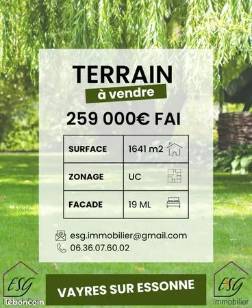 Terrain 1641 m² 