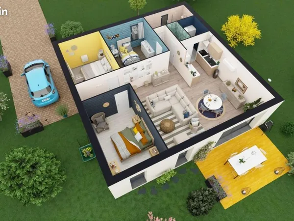 Maison 4 pièces 90 m² 