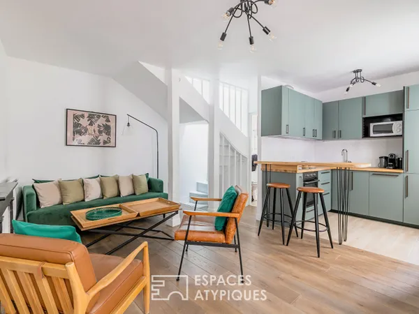 Duplex rénové proche jardin du Luxembourg 