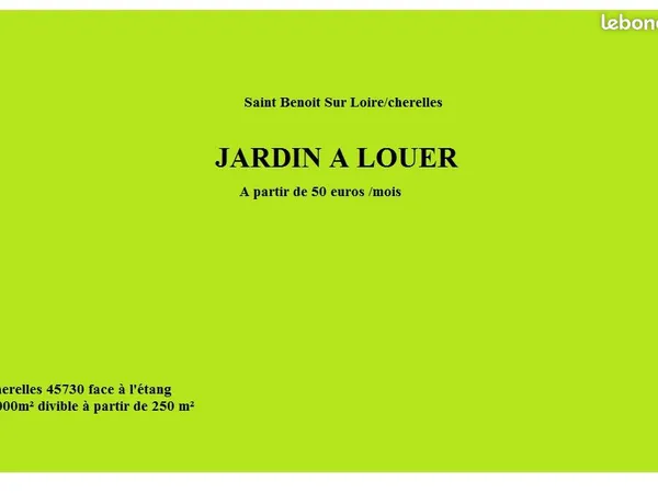 Loue Jardins Saint benoit sur loire 