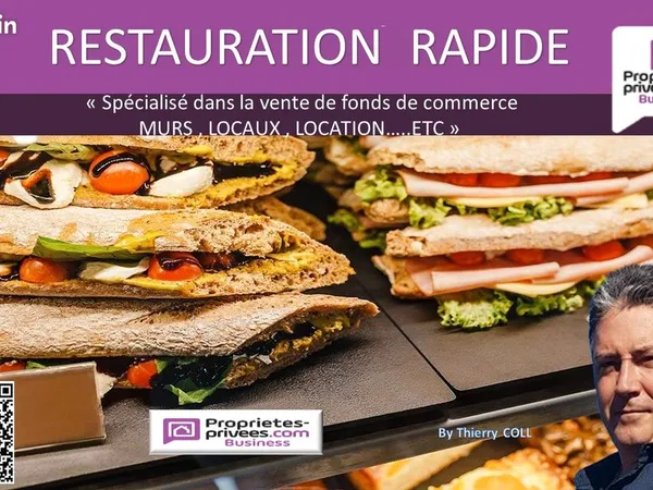 Fonds de commerce restaurant 80 m² 