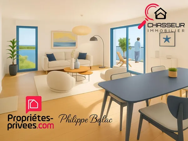 Crozon 29160 Appartement tout confort 59 m² 2 chambres Sud aucun travaux à prévoir 