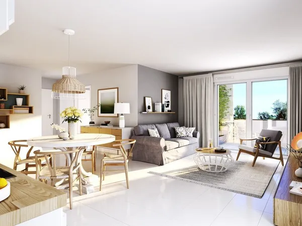 DISPO IMMEDIATE - SPACIEUX T4 - VUE SUR JARDIN - DEUX BALCONS - AU PIED DU TRAM 