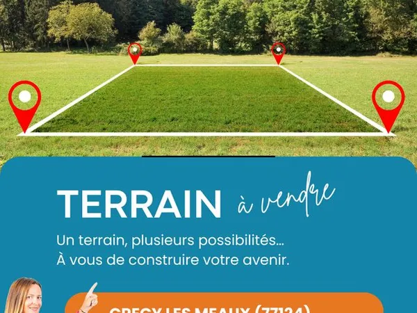 Terrain 100 m² Crégy-lès-Meaux 