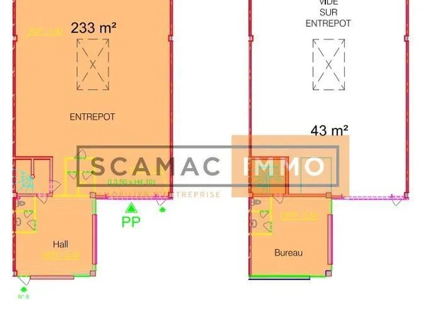 Local d'activité 276 m² 