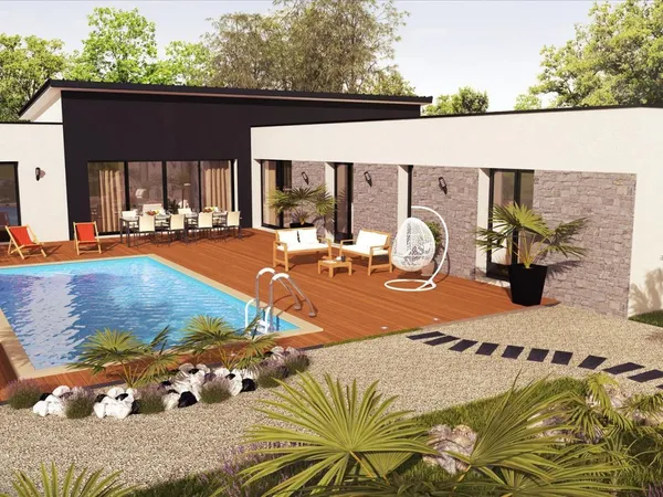 Projet de construction d'une maison 188 m² avec terrain à PLONEOUR-LANVERN (29) 