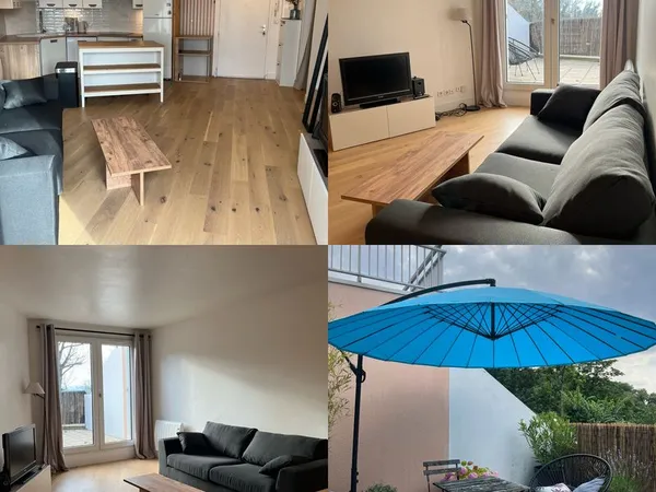 T2 meublé avec terrasse sud/ouest Bonsecours 