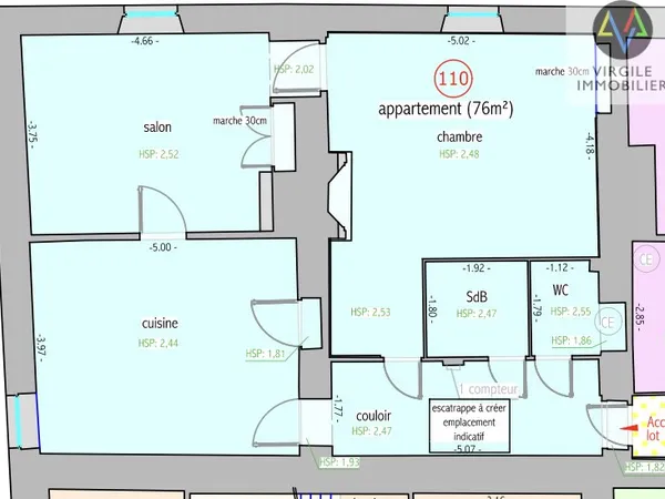 Appartement, jardin, garage 