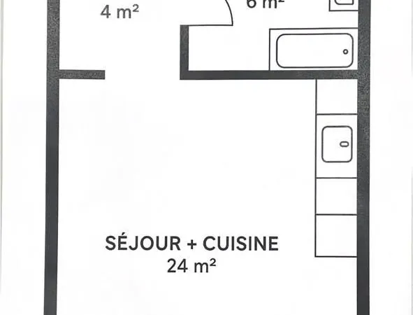 Appartement 1 pièce 34 m² 