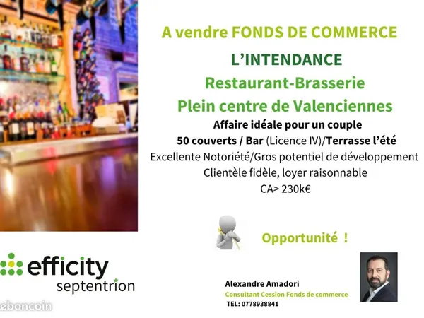 Fonds de commerce 200 m² 