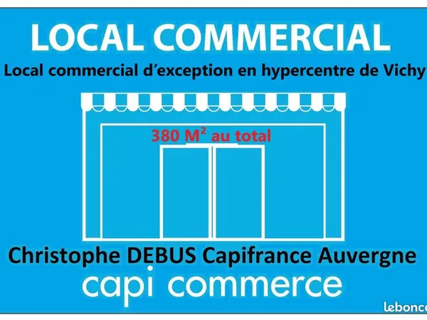 Local commercial 380 m² 