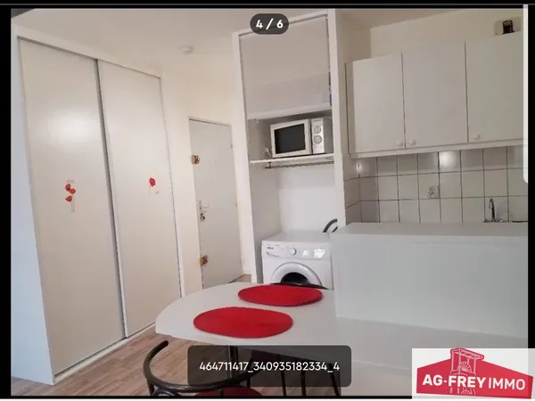 LOCATION STUDIO MEUBLE RUE DE LUCELLE A MULHOUSE 