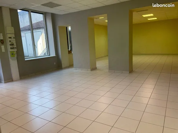 Local + garage double sur cour privée 