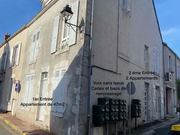 Maison de ville - 3 appartements indépendants - centre-ville de mer (41500) 