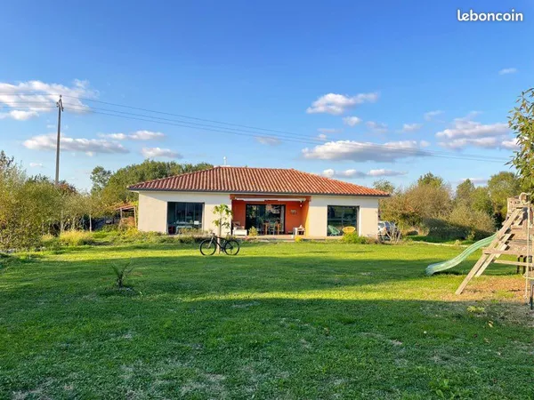 Maison meublée 120m² avec grand jardin - Villeneuve-de-Rivière (31) 