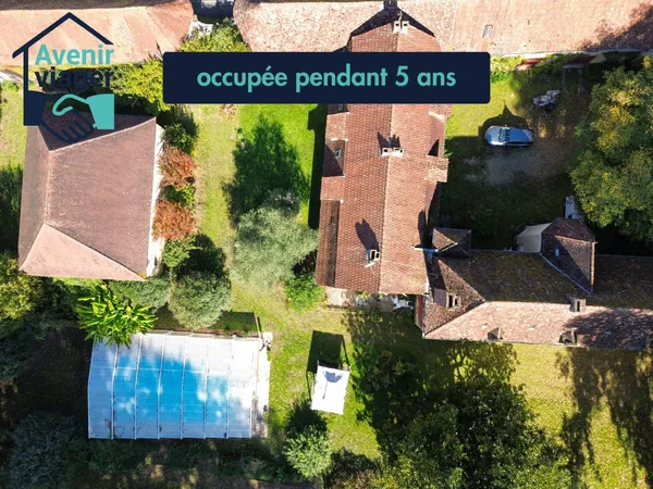 Vente à terme occupée 5 ans - Maison de Maître 