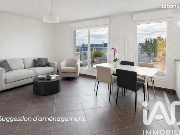 Appartement 3 pièces 61 m² 
