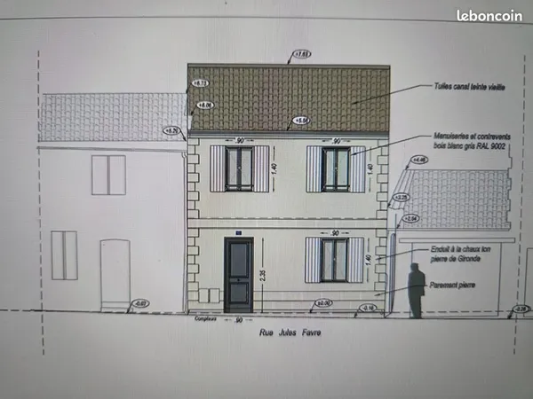 Terrain 115 m² Libourne 
