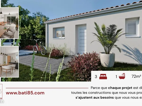 Maison 72 m² Geneston 