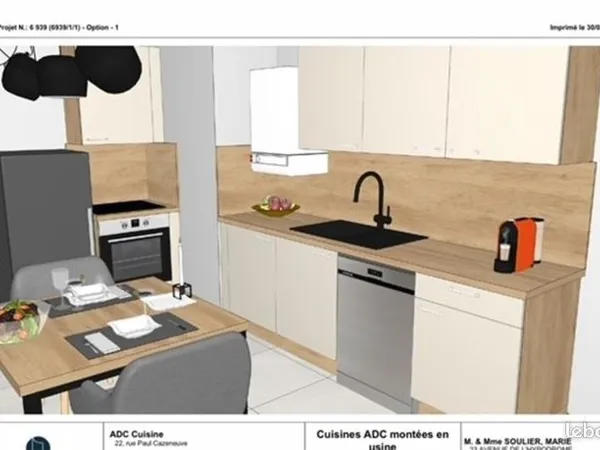 Appartement 2 pièces 41 m² 