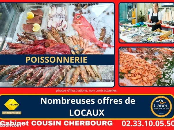 Fonds de commerce poissonnerie Les Pieux 