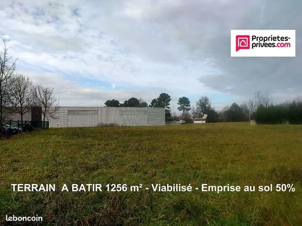 Terrain 1256 m² 