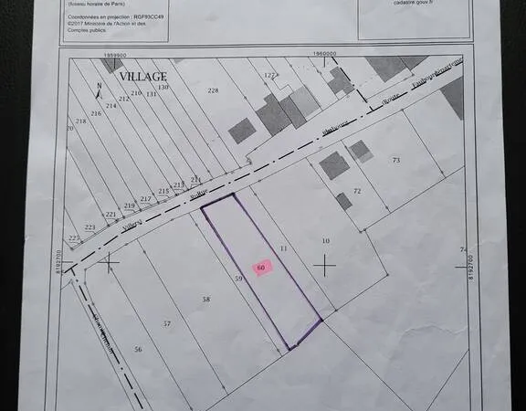 Terrain Vente Vannecourt   24000€