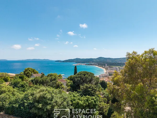 Villa d'architecte et sa vue exceptionnelle sur la baie 