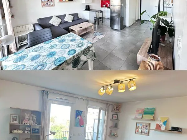 Appartement meublé 40m2 - Bron Centre | Balcon & Box Garage | 980/mois 