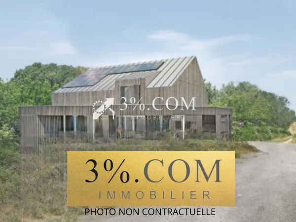 ERDEVEN /ETEL : Maison neuve ossature bois, à terminer ! 