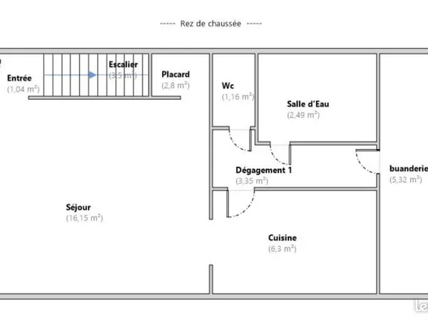Maison de village 3 pièces 74 m² 