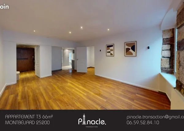 Appartement 3 pièces 66 m² 