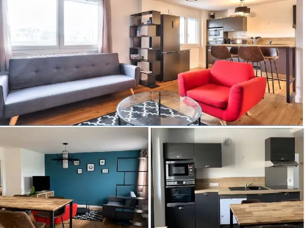 Colocation meublee 3 personnes - ile de nantes - RARE: 3 ch dispos 