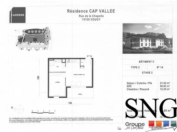 Appartement 2 pièces 40 m² 