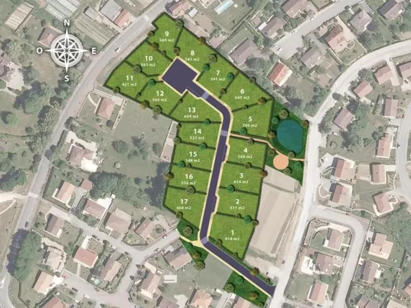Terrain 542 m² Isle