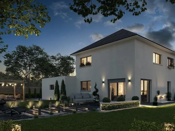 Maison de ville (projet neuf modulable) à Blotzheim (68730). 