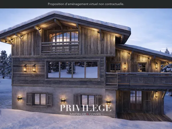 Chalet d'Exception avec Piscine et Vue Panoramique sur les Montagnes Megève 