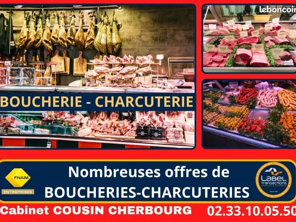 Fonds de commerce boucherie Bricquebec 