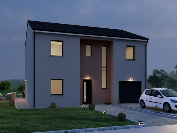 Terrain + maison 127 m² 
