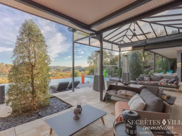 BOULIAC VILLA PANORAMIQUE D'EXCEPTION 304M² CALME ABSOLU 