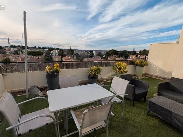 2 chambres en colocation meublée - Duplex avec grande terrasse 